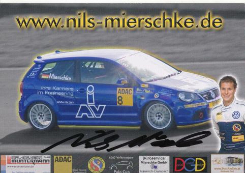 Nils Mierschke  VW Auto Motorsport Autogrammkarte original signiert 