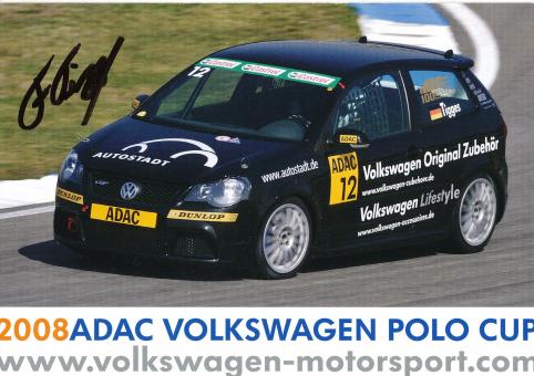 Felix Tigges  VW Auto Motorsport Autogrammkarte original signiert 