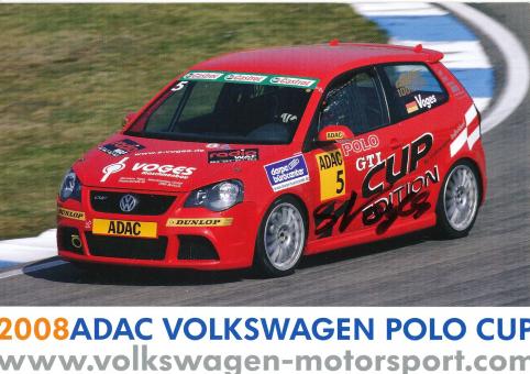 Sebastian Voges  VW Auto Motorsport Autogrammkarte original signiert 