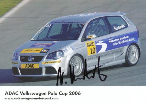 Niclas Kentenich  VW Auto Motorsport Autogrammkarte original signiert 