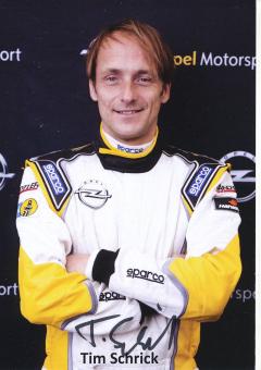 Tim Schrick  Auto Motorsport Autogrammkarte original signiert 