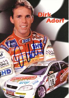 Dirk Adorf   Auto Motorsport Autogrammkarte original signiert 