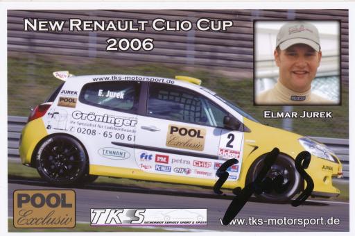 Elmar Jurek  Renault  Auto Motorsport Foto original signiert 