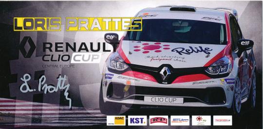 Loris Prattes  Renault  Auto Motorsport Autogrammkarte original signiert 