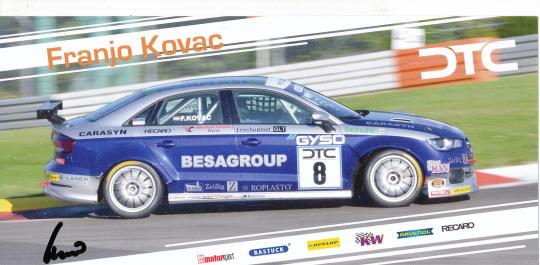 Franjo Kovac   Auto Motorsport Autogrammkarte original signiert 