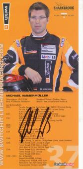 Michael Ammermüller   Auto Motorsport Autogrammkarte original signiert 