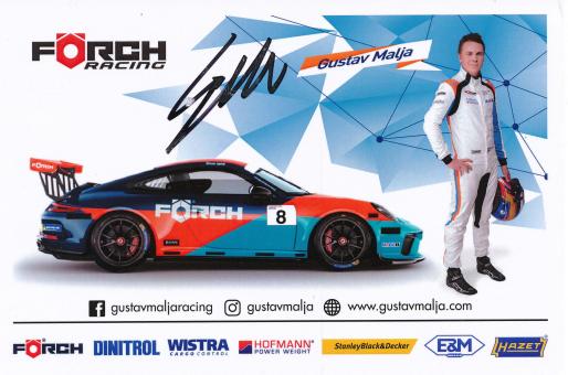 Gustav Malja   Auto Motorsport Autogrammkarte original signiert 