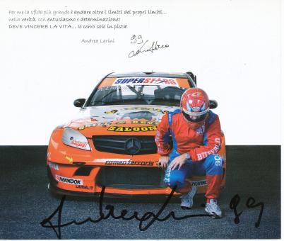 Andrea Larini  Audi  Auto Motorsport Autogrammkarte original signiert 