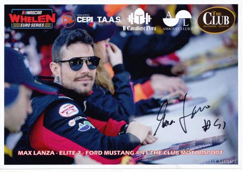 Max Lanza   Auto Motorsport Autogrammkarte original signiert 