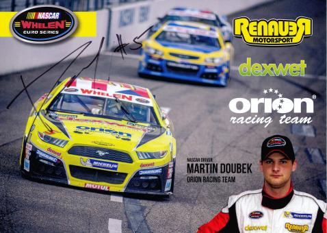 Martin Doubek  NASCAR   Auto Motorsport Autogrammkarte original signiert 
