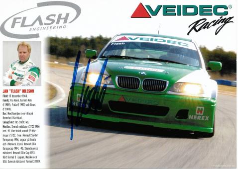 Jan Nilsson  BMW  Auto Motorsport Autogrammkarte original signiert 