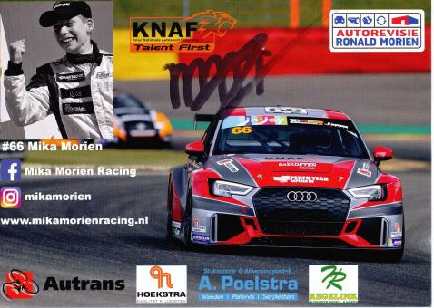 Mika Morien  Audi  Auto Motorsport Autogrammkarte original signiert 