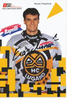 Nicola Fraschina  HC Lugano  Eishockey Autogrammkarte original signiert 