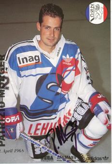 Patrizio Morger  ZSC Lions  Eishockey Autogrammkarte original signiert 