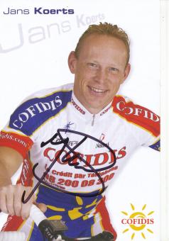 Jans Koerts  Team Cofidis  Radsport  Autogrammkarte original signiert 