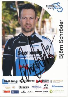Björn Schröder  Radsport  Autogrammkarte original signiert 