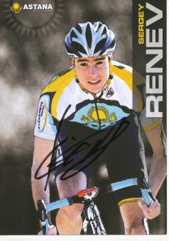 Sergey Renev   Radsport  Autogrammkarte original signiert 