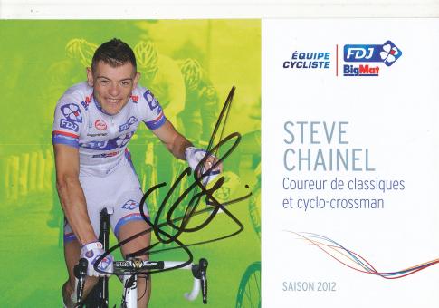 Steve Chainel  Radsport  Autogrammkarte original signiert 