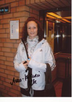 Anne Katrin Elbe  Leichtathletik  13x18 cm Foto original signiert 