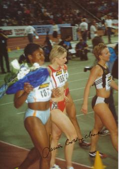 Lacena Golding Clarke  Jamaika  Leichtathletik  13x18 cm Foto original signiert 