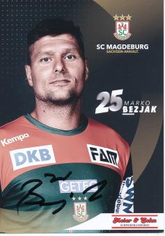 Marko Bezjak  2019/2020   SC Magdeburg Handball Autogrammkarte original signiert 