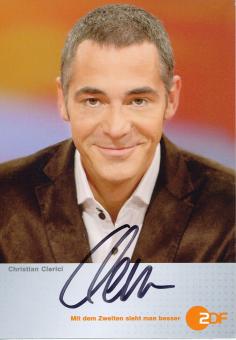 Christian Clerici   ZDF  TV Sender Autogrammkarte original signiert 