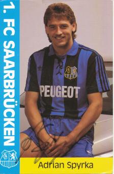 Adrian Spyrka  FC Saarbrücken Fußball  Autogrammkarte original signiert 