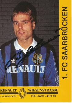 Burkhard Steiner  1988/1989  FC Saarbrücken Fußball  Autogrammkarte original signiert 