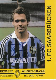 Christiaan Pförtner  1988/1989  FC Saarbrücken Fußball  Autogrammkarte original signiert 