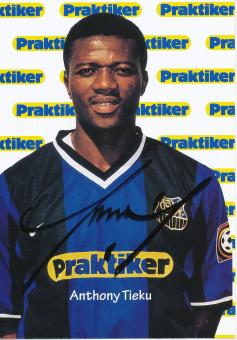 Anthony Tieku  1999/2000  FC Saarbrücken Fußball  Autogrammkarte original signiert 