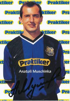 Anatoli Muschinka  1999/2000  FC Saarbrücken Fußball  Autogrammkarte original signiert 
