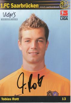 Tobias Rott  2004/2005   FC Saarbrücken Fußball  Autogrammkarte original signiert 