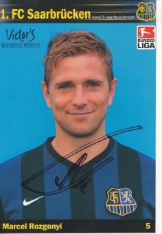 Marcel Rozgonyi  2005/2006  FC Saarbrücken Fußball  Autogrammkarte original signiert 