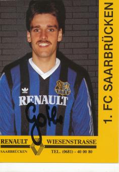 Florian Gothe  1988/1989  FC Saarbrücken Fußball  Autogrammkarte original signiert 