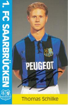 Thomas Schilke  1991/1992  FC Saarbrücken Fußball  Autogrammkarte original signiert 