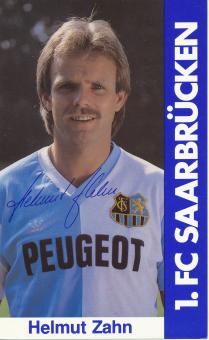 Helmut Zahn  1985/1986  FC Saarbrücken Fußball  Autogrammkarte Druck signiert 