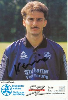 Adnan Kevric  1993/1994  Stuttgarter Kickers Fußball Autogrammkarte original signiert 