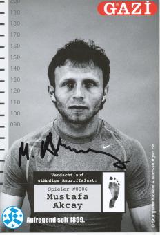 Mustafa Akcay  2007/2008  Stuttgarter Kickers Fußball Autogrammkarte original signiert 