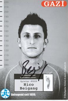 Nico Beigang  2007/2008  Stuttgarter Kickers Fußball Autogrammkarte original signiert 