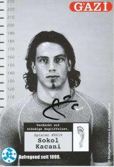 Sokol Kacani  2007/2008  Stuttgarter Kickers Fußball Autogrammkarte original signiert 