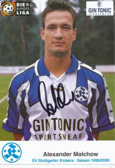 Alexander Malchow  1999/2000  Stuttgarter Kickers Fußball Autogrammkarte original signiert 