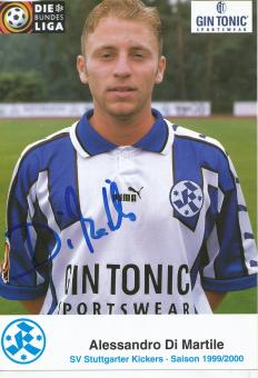 Alessandro Di Martile  1999/2000  Stuttgarter Kickers Fußball Autogrammkarte original signiert 