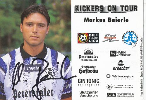 Markus Beierle  1996/1997  Stuttgarter Kickers Fußball Autogrammkarte original signiert 