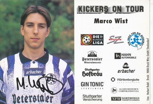 Marco Wist  1996/1997  Stuttgarter Kickers Fußball Autogrammkarte original signiert 