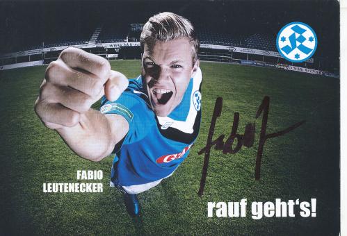 Fabio Leutenecker  2011/2012  Stuttgarter Kickers Fußball Autogrammkarte original signiert 