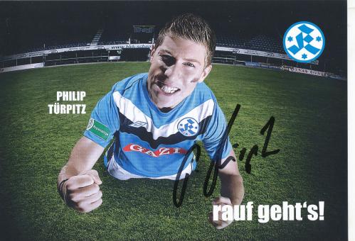Philip Türpitz  2011/2012  Stuttgarter Kickers Fußball Autogrammkarte original signiert 