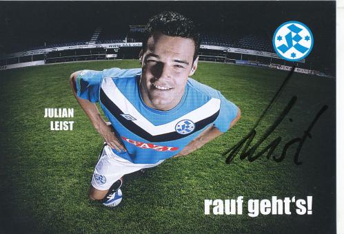 Julian Leist  2011/2012  Stuttgarter Kickers Fußball Autogrammkarte original signiert 