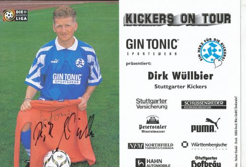 Dirk Wüllbier  1997/1998  Stuttgarter Kickers Fußball Autogrammkarte original signiert 