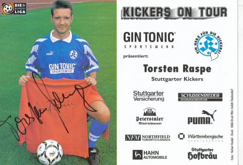Torsten Raspe  1997/1998  Stuttgarter Kickers Fußball Autogrammkarte original signiert 