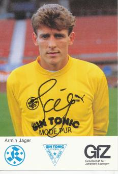 Armin Jäger  1988/1989  Stuttgarter Kickers Fußball Autogrammkarte original signiert 
